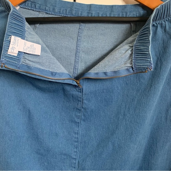 City Blues by KORET.  Women’s Full length, denim skirt. Size 14 - Picture 5 of 13